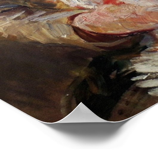 Morisot - Girl With Dog ポスター (角)