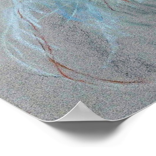 Morisot - Girl With Long Hair 1890 ポスター (角)