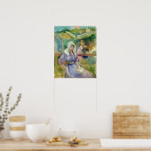 Morisot - On The Beach At Portrieux 1894 ポスター (キッチン)