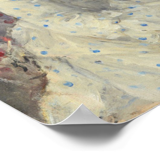 Morisot - Two Sisters On A Couch 1869 ポスター (角)