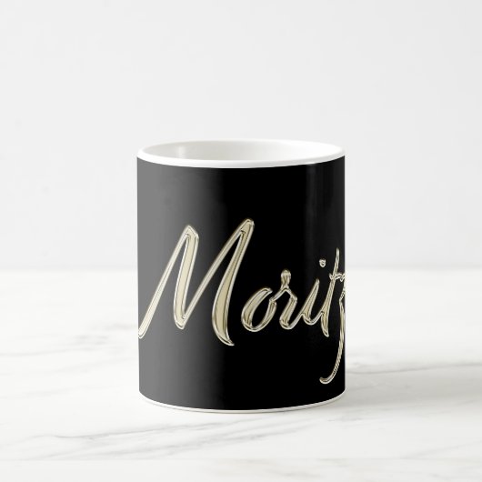 Moritz Name whitegold Tasse Teetasse Kaffeetasse コーヒーマグカップ (中央)
