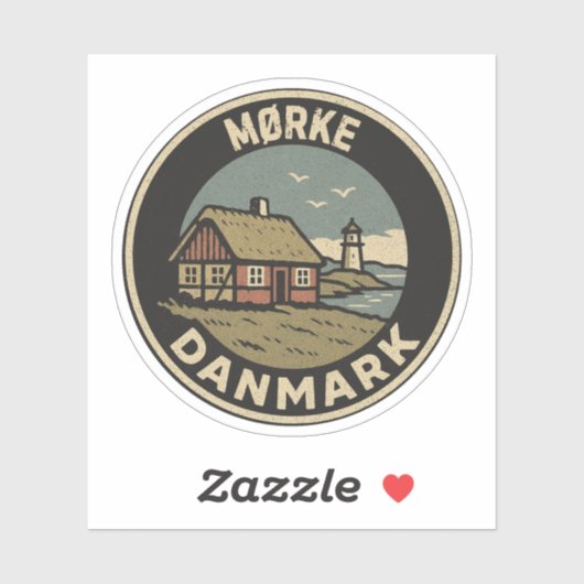 Mørke, Denmark Danmark シール (シート)