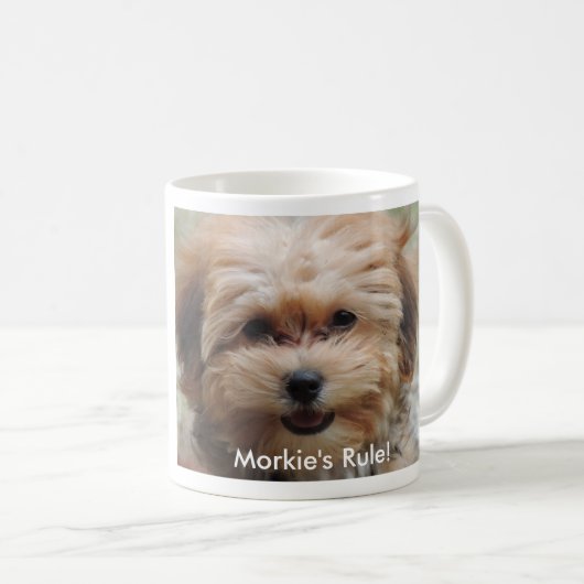 Morkieの規則のマグ コーヒーマグカップ (正面右)