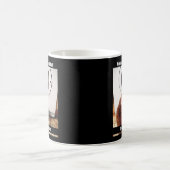 Morkie犬猫のミームのおもしろいなユーモアのコップのマグ コーヒーマグカップ (中央)