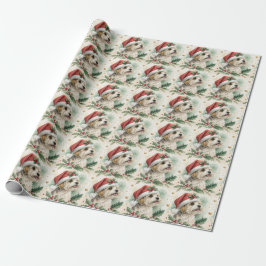 Morkie Christmas Wrapping Paper ラッピングペーパー