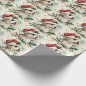Morkie Christmas Wrapping Paper ラッピングペーパー (角)