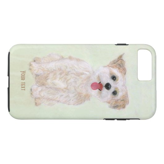 Morkie Dog Case-MateタフiPhone 8Plus/7 Plus Cas Case-Mate iPhoneケース (裏面(横))
