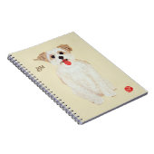 Morkie Dog With Ball Notebook ノートブック (右側)