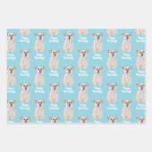 Morkie Dog Wrapping Paper Sheets Personalize ラッピングペーパーシート (正面)