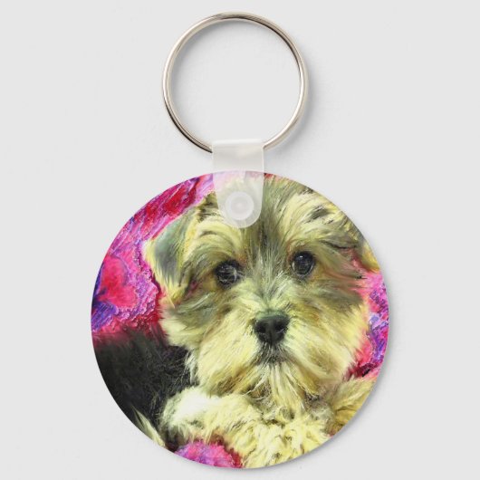 morkie puppy keychain キーホルダー (正面)