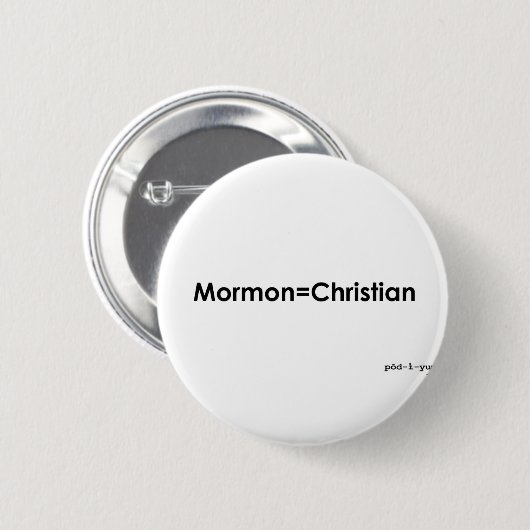 Mormon=Christian 缶バッジ (正面&裏面)