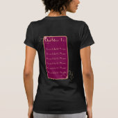 "MorMor"紫のフローラ Tシャツ (裏面)