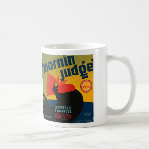Morninの裁判官のグレープフルーツおよびオレンジ コーヒーマグカップ