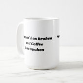 Morninは壊れ、コーヒーはマグを話しました コーヒーマグカップ (正面左)