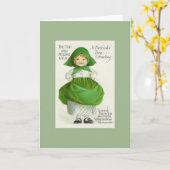 Morninセントパトリック日カードのヴィンテージの上 カード (黄色い花)