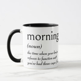MORNINGの辞書的定義 マグカップ