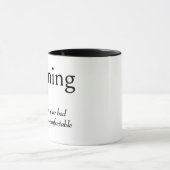 MORNINGの辞書的定義 マグカップ (中央)