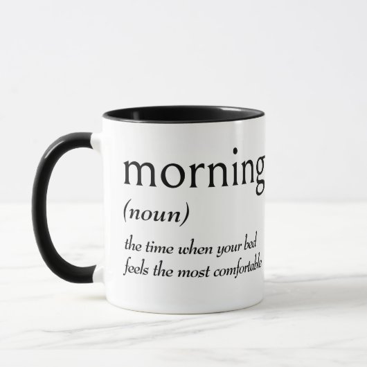 MORNINGの辞書的定義 マグカップ (左)
