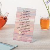 Morning祈りの言葉on a Pedestal Sign 台座サイン (インサイチュ)