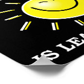 Morning Aloneポスタおもしろいーブロック ポスター (角)