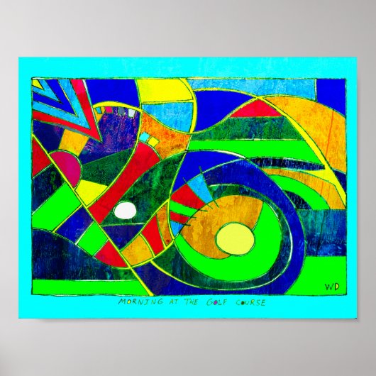 Morning at the Golf Course 11 x 8.5 poster ポスター (正面)