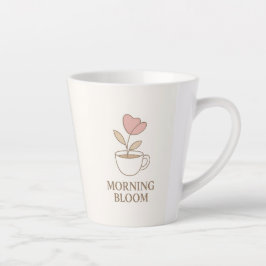 Morning Bloom | エレガント フラワー コーヒーマグ カフェラテマグ