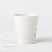 Morning Bloom | エレガント フラワー コーヒーマグ  カフェラテマグ (正面)