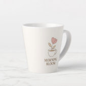 Morning Bloom | Aesthetic Floral Coffee Mug  カフェラテマグ (右アングル)
