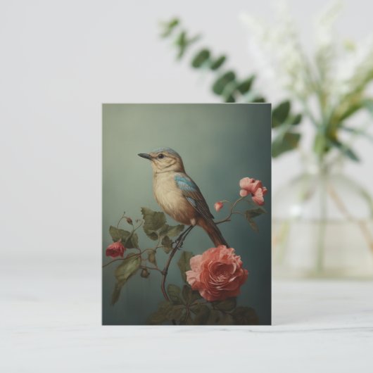 Morning Blue Bird  ポストカード (スタンド正面)