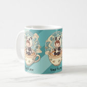 Morning Brew Kawaii Panda Mug コーヒーマグカップ (正面左)