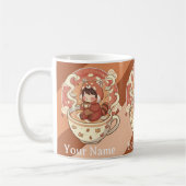 Morning Brew Kawaii Red Panda Mug コーヒーマグカップ (左)