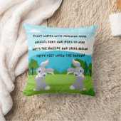 Morning Bunny Hop  クッション (ブランケット)