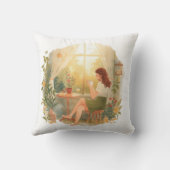 Morning Calm – Kind_Ones Whimsical Coffee Moment クッション (裏面)