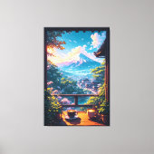 Morning Calm over Fuji キャンバスプリント (正面)