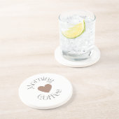 Morning Coffee, Caffine Lover Gift idea コースター (側面)
