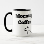 Morning Coffee Cat  マグカップ (左)