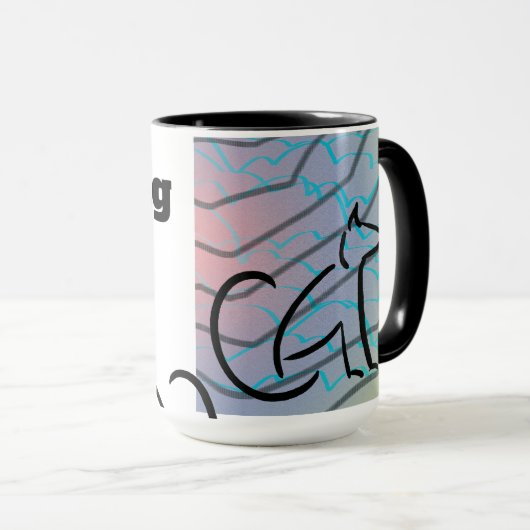 Morning Coffee Cat マグカップ (正面右)