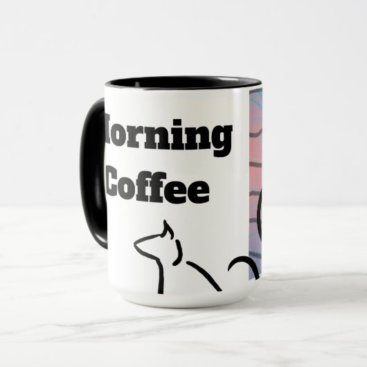 Morning Coffee Cat  マグカップ (正面左)