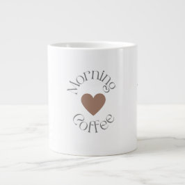 Morning Coffee, Cozy Coffee Lover Gift ジャンボコーヒーマグカップ