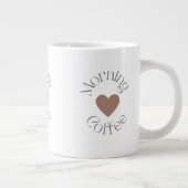 Morning Coffee, Cozy Coffee Lover Gift ジャンボコーヒーマグカップ (右)