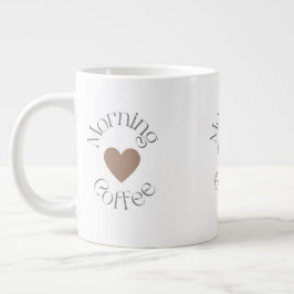 Morning Coffee, Cozy Coffee Lover Gift ジャンボコーヒーマグカップ
