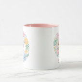Morning Coffee & Dogs: Custom Poodle Photo & Name マグカップ (中央)