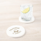 Morning Coffee Lover Gift for co-worker コースター (側面)