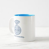 Morning Coffee Moments - Funny Two-Tone Mug ツートーンマグカップ (正面左)