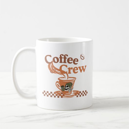 Morning Coffee Vibes – Elegant Coffee Cup Design コーヒーマグカップ (左)