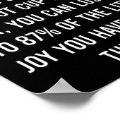 Morning Cup of Coffee - Funny Coffee Quote ポスター (角)