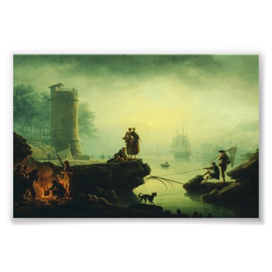 Morning Fog at sea by Joseph Vernet  フォトプリント (正面)