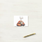 Morning Fox - cute coffee animal ポストイット (デスク上)