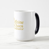 Morning Fuel Mug Caffeine & Chaos Coordinator Cup  モーフィングマグカップ (正面右)