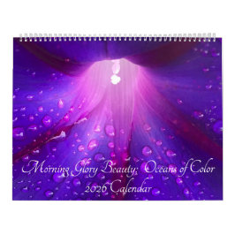 Morning Glory Beauty:  Oceans of Color 2026 カレンダー